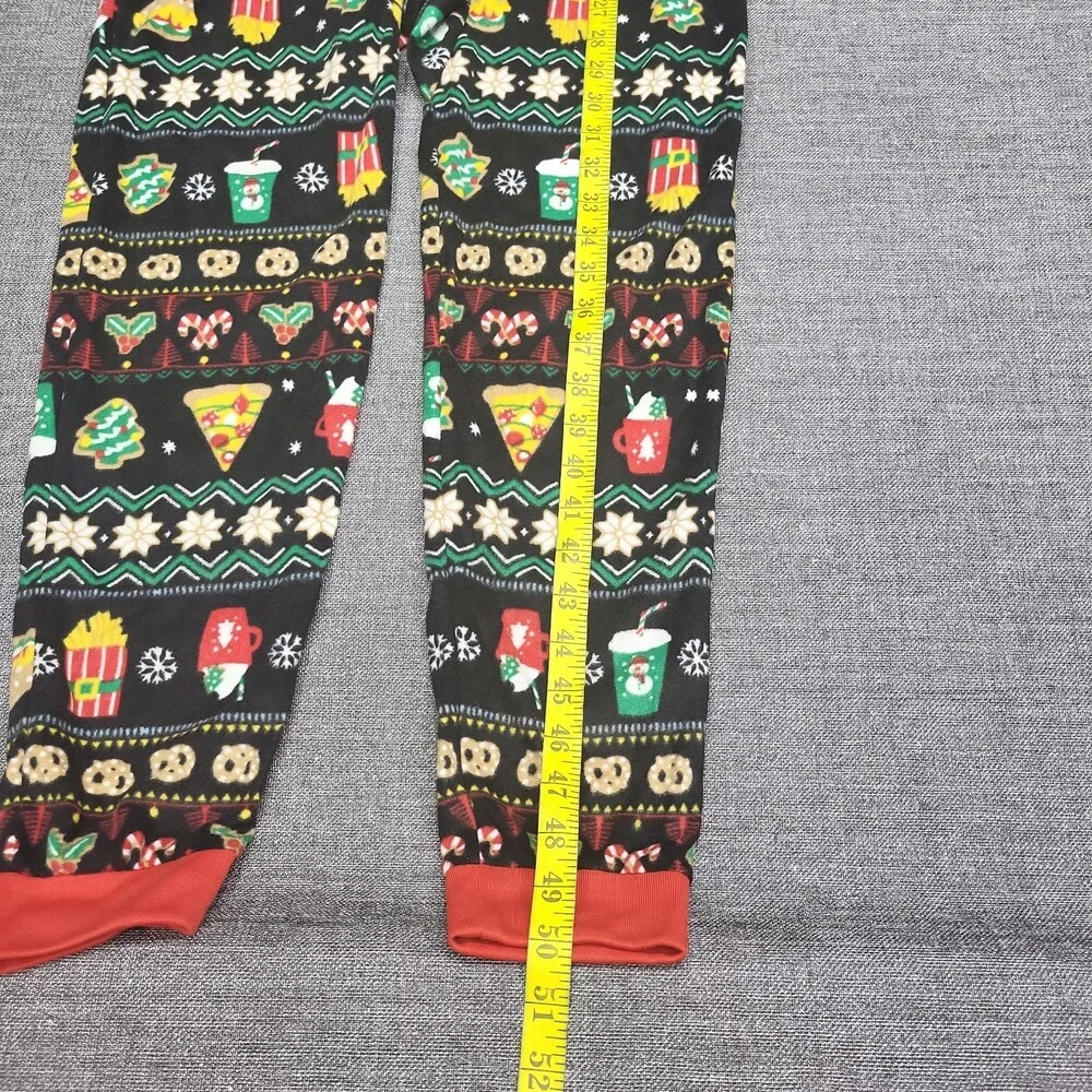 Cat & Jack Boys Girl Union Suit Size Large 10/12 Printed Christmas One Piece